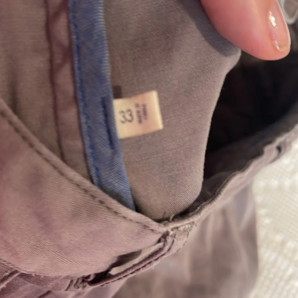 Faherty Mens Shorts 9 inch grey Sz 33 cotton